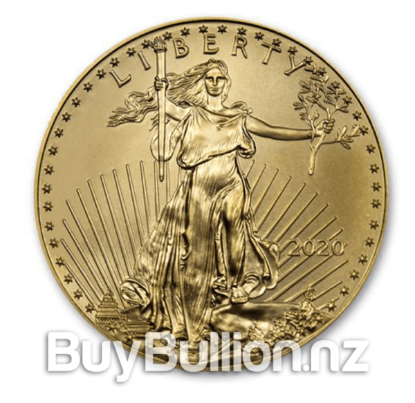 1 oz 91.67% gold Eagle coin 