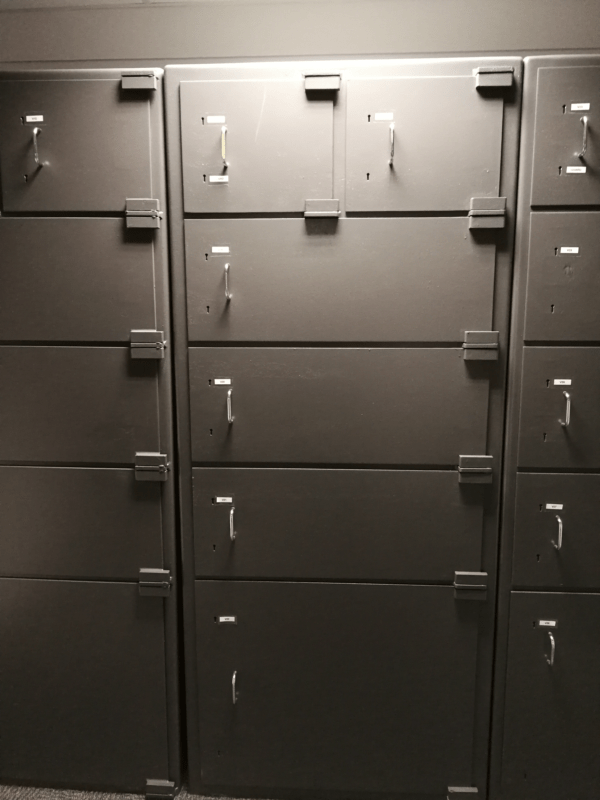 Large safe custody box in treasury room boxes-treasury-room