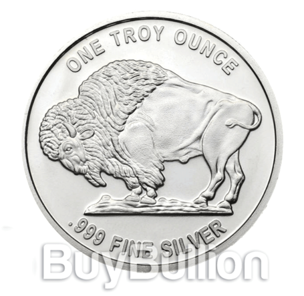 1 oz 99.9% silver Buffalo round (15) Silver-buffalo-back