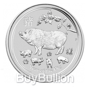 1 oz Year of the Pig silver coin 2019