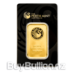 50 gram 99.9% or 99.95% or 99.99% gold bar 
