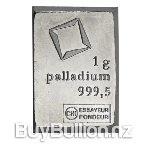 1 gram 99.95% Valcambi Suisse Palladium bar 