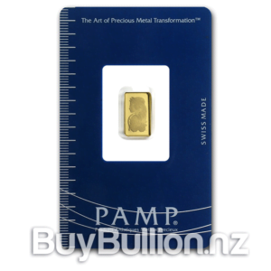 1 gram 99.99% gold PAMP bar 