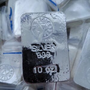10 oz 99.9% silver bar 
