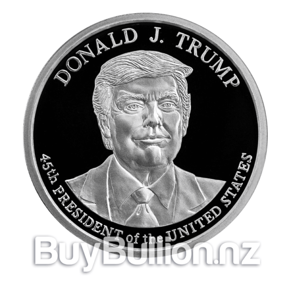 1 oz 99.9% silver proof Donald J. Trump round 1oz-Silver-Trump2020-Proofa
