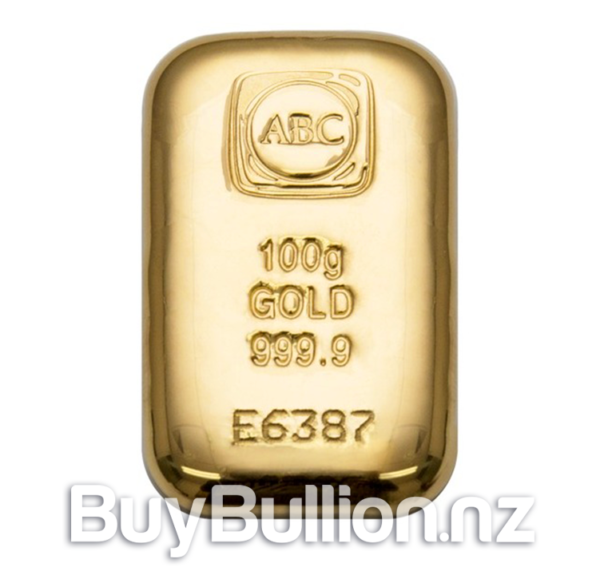 100 gram 99.99% ABC gold bar 100g-Gold-ABC-Bar