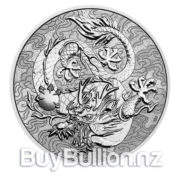 1 oz 99.99% silver Myths & Legends Dragon coin 