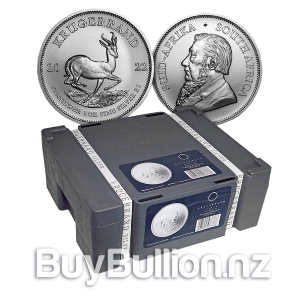 1 oz 99.9% silver Krugerrand coin (500) 500oz-Silver-Krugerrand-1oz-MonsterBox-2022
