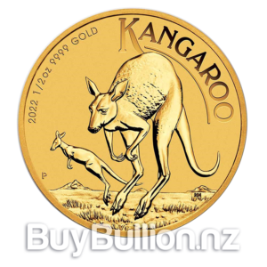 1/2 oz 99.99% gold Kangaroo coin Halfoz-Gold-Kangaroo2022A