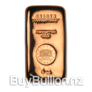 5 oz 99.99% Copper Bar 5oz-Copper-Bar-GeigerA
