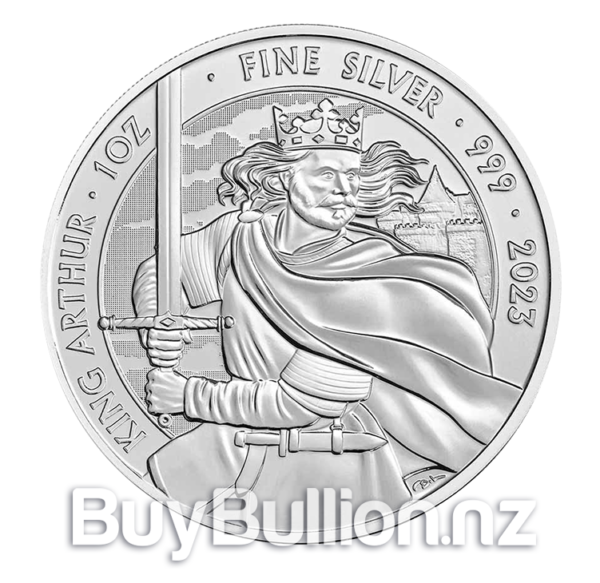 1 oz 99.99% silver Myths & Legends (King Arthur) coin 