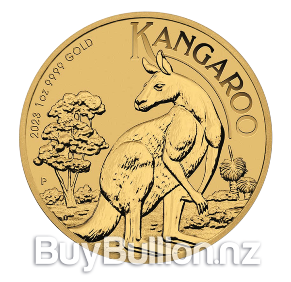 1 oz 99.99% gold Kangaroo coin 2023 