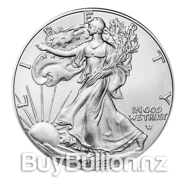 1 oz 99.9% silver American Eagle coin (100) 