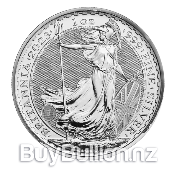 1 oz 99.9% silver Britannia coin 2023 