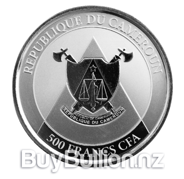 1 oz 99.9% silver Cheetah coin 2022 
