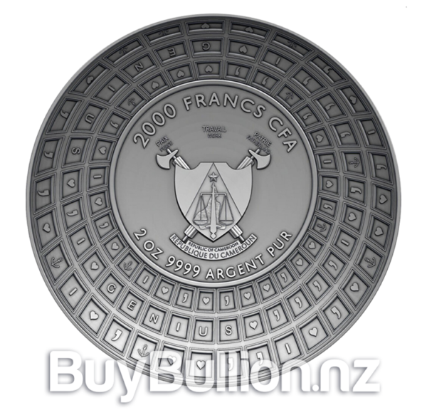 2 oz 99.99% silver Nikola Tesla coin 2023 
