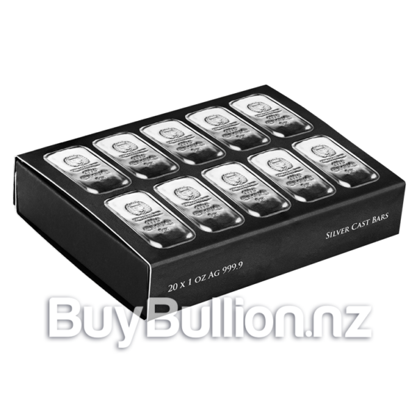 1 oz 99.9% Silver Germania Mint Bar 