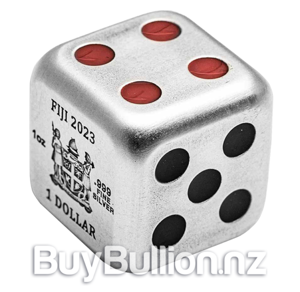 1 oz 99.9% silver Year of the Rabbit Dice Coin 2023 