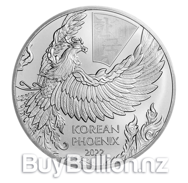 1 oz 99.99% silver South Korea Phoenix 2022 