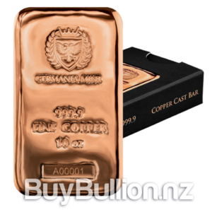 10 oz 99.99% Copper Germania Bar 