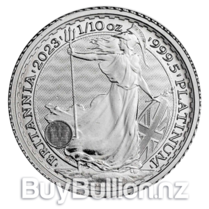 1/10 oz 99.95% Platinum Britannia King Charles 2023 