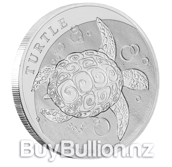 1 oz 99.9% Silver Niue Turtle Coin 