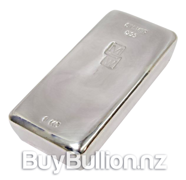 1000 gram 99.9% silver Morris & Watson Bars 